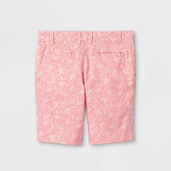 Boys' Flat Front Chino Shorts Light Pink Belt Loops Breathable Fabric NWT - Picture 2 of 6